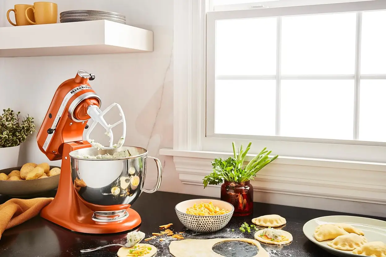 KitchenAid KSM150FEER Value Bundle Artisan 5 Quart Stand Mixer