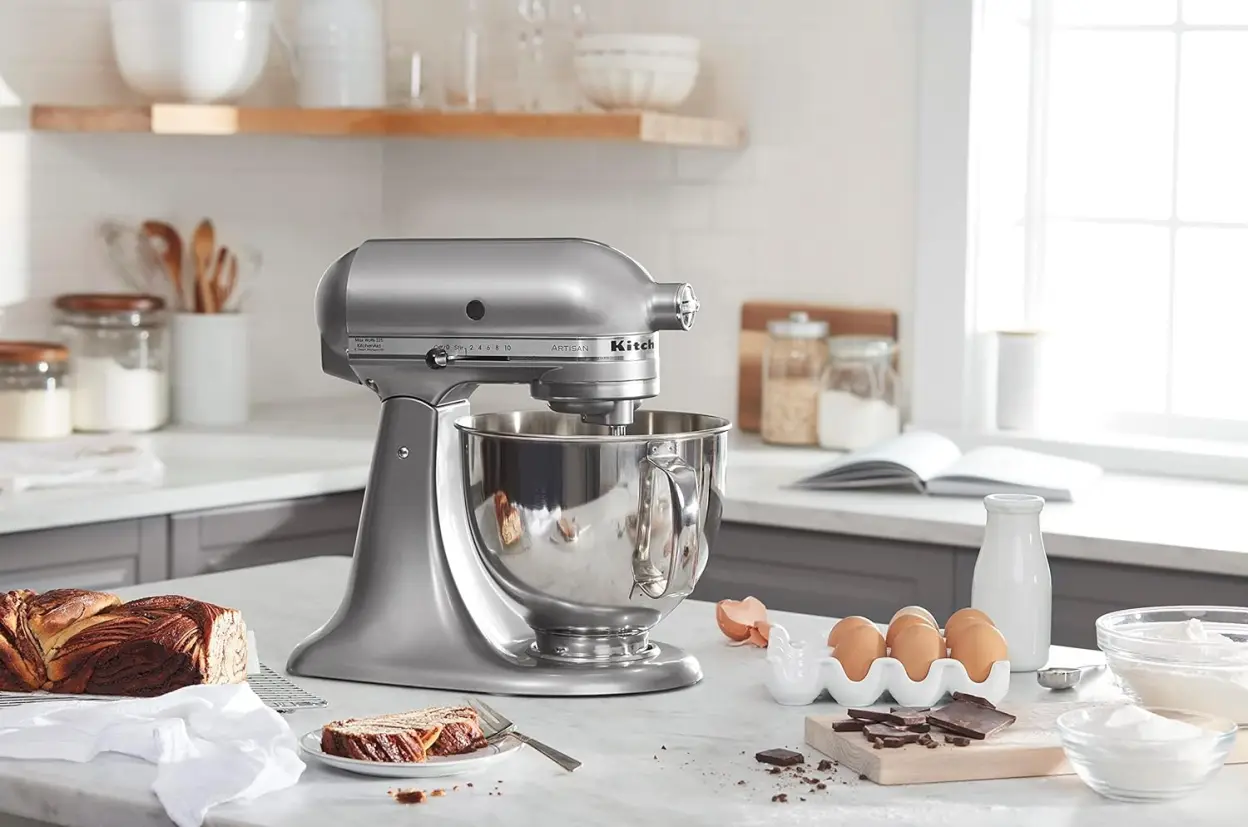 KitchenAid KSM150FEER Value Bundle Artisan 5 Quart Stand Mixer