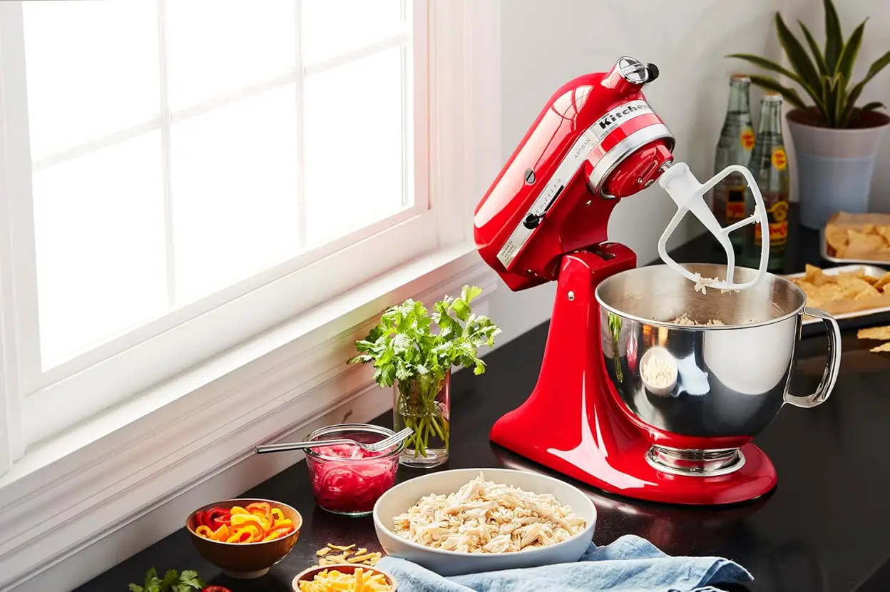 KitchenAid KSM150FEER Value Bundle Artisan 5 Quart Stand Mixer