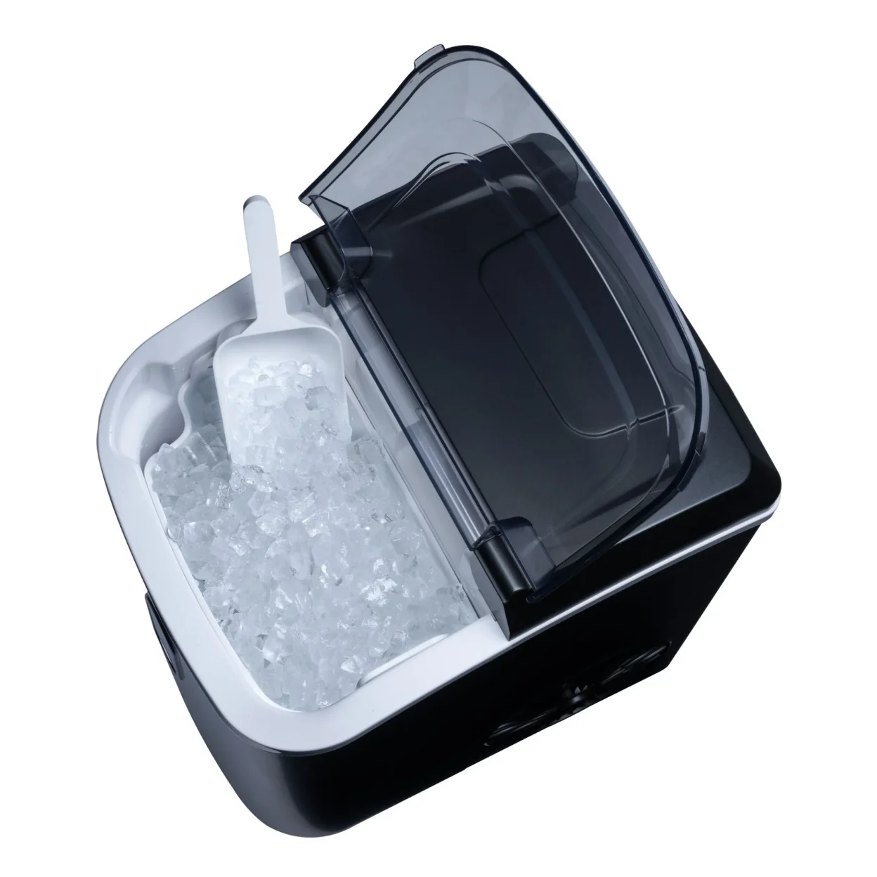Newair 26 lbs. Countertop Nugget Ice Maker, Large Ice Viewing Window, Self-Cleaning Button and Easy-Pour Waterspout, Perfect for Cocktails, Smoothies, Soda and More