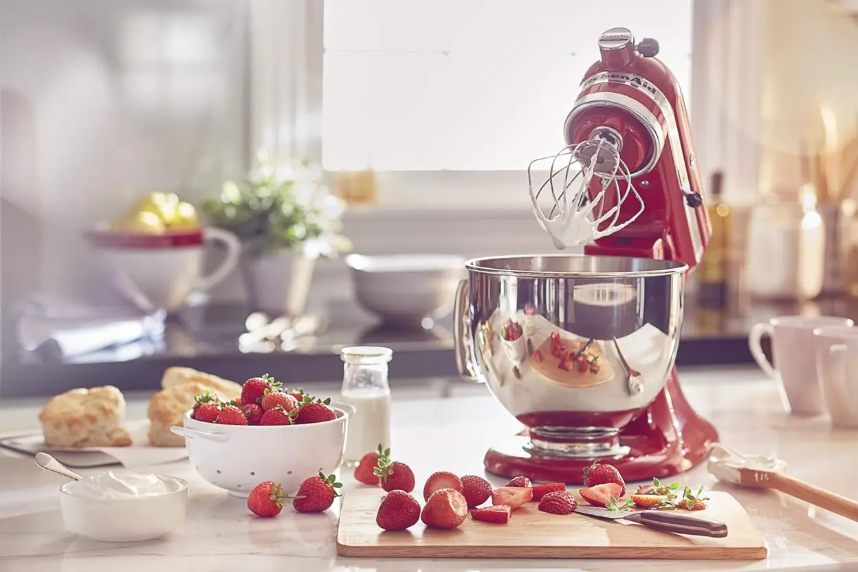 KitchenAid KSM150FEER Value Bundle Artisan 5 Quart Stand Mixer