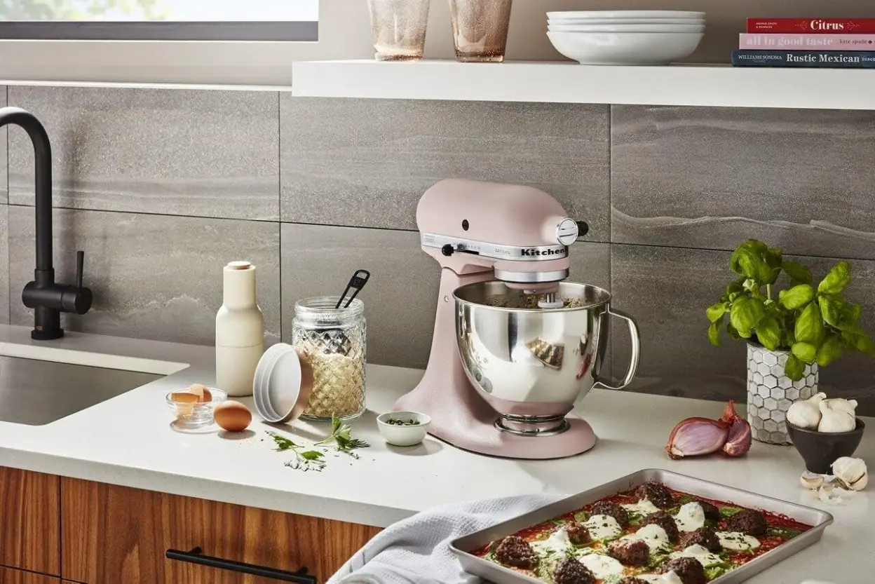 KitchenAid KSM150FEER Value Bundle Artisan 5 Quart Stand Mixer
