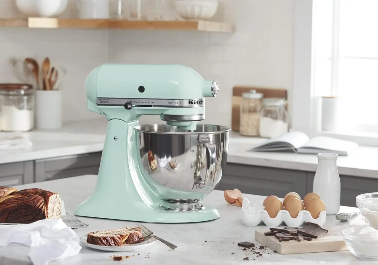 KitchenAid KSM150FEER Value Bundle Artisan 5 Quart Stand Mixer