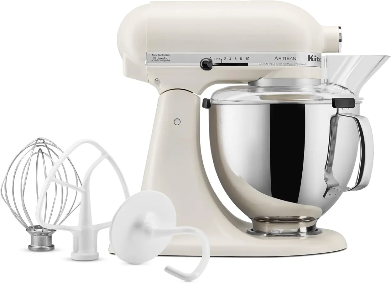 KitchenAid KSM150FEER Value Bundle Artisan 5 Quart Stand Mixer