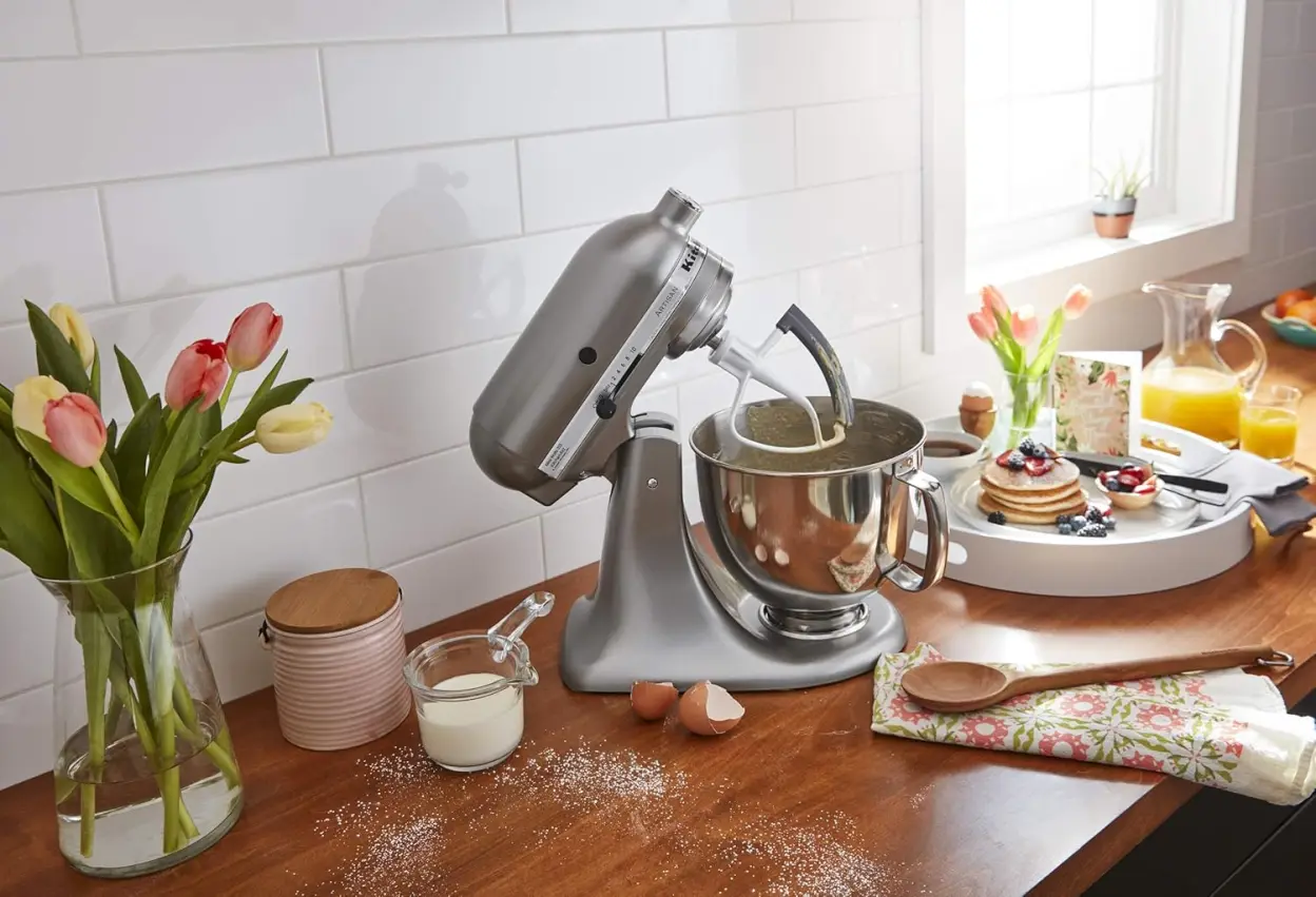 KitchenAid KSM150FEER Value Bundle Artisan 5 Quart Stand Mixer
