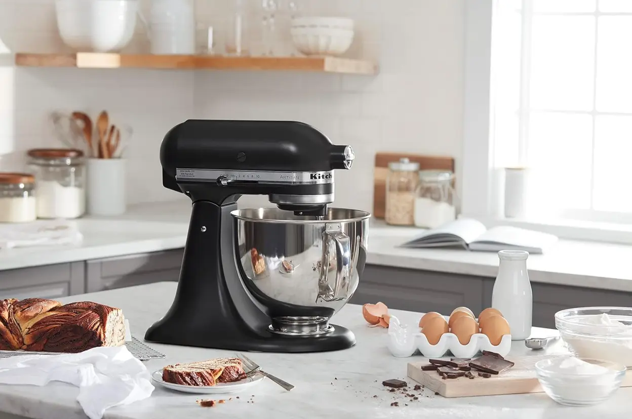 KitchenAid KSM150FEER Value Bundle Artisan 5 Quart Stand Mixer