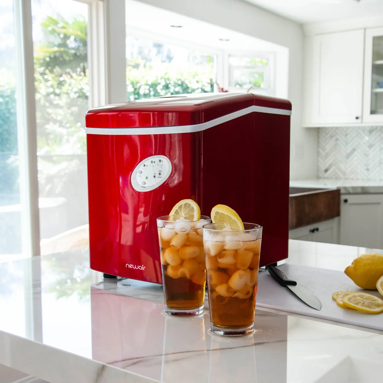Newair Countertop Ice Maker, 28 lbs. of Ice a Day, 3 Ice Sizes, BPA-Free Parts