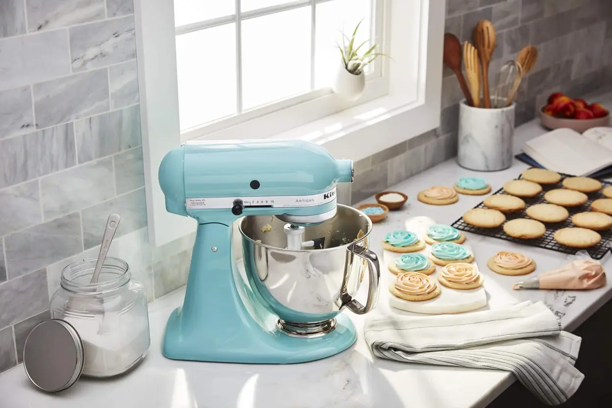 KitchenAid KSM150FEER Value Bundle Artisan 5 Quart Stand Mixer